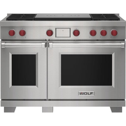 Wolf DF48450F/S/P 48″ Dual Fuel Range with French Top