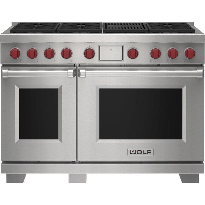 Wolf DF48650C/S/P 48″ Dual Fuel Range with Infrared Charbroiler