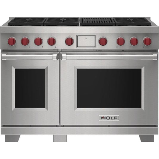 Wolf DF48650C/S/P 48″ Dual Fuel Range with Infrared Charbroiler
