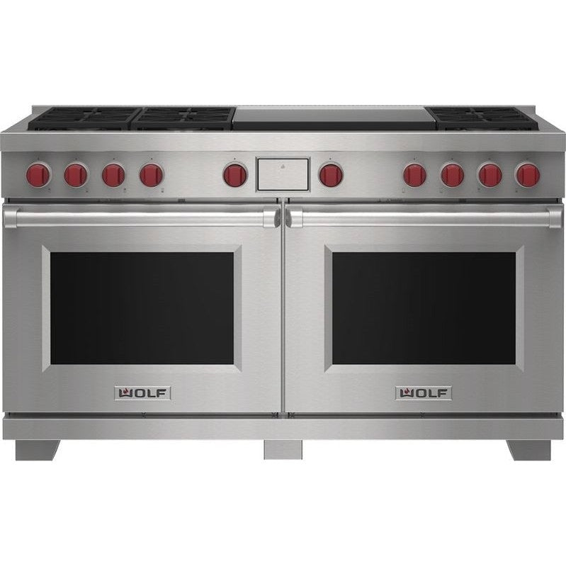 Wolf DF60650DG/S/P 60″ Dual Fuel Range with Infrared Dual Griddle