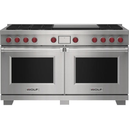 Wolf DF60650DG/S/P 60″ Dual Fuel Range with Infrared Dual Griddle