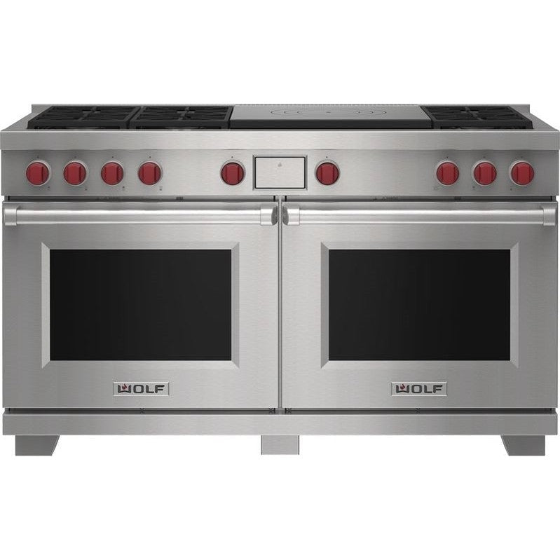 Wolf DF60650F/S/P 60″ Dual Fuel Range with Infrared French Top