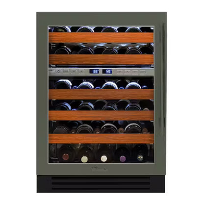 True TWC-24DZ-R-SG-C 24" Dual Zone Wine Cabinet – Stainless Steel Glass