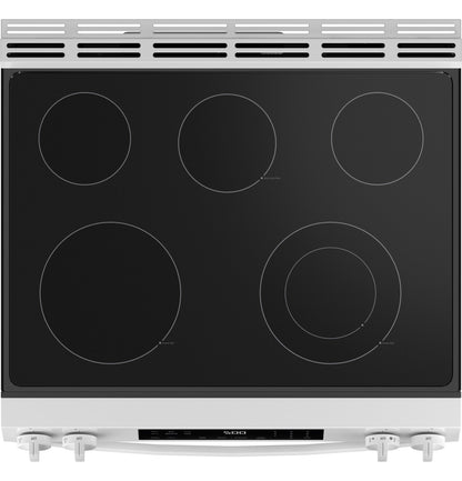 GE GRS500PVWW 30" ENERGY STAR® Slide-In Electric Range – White