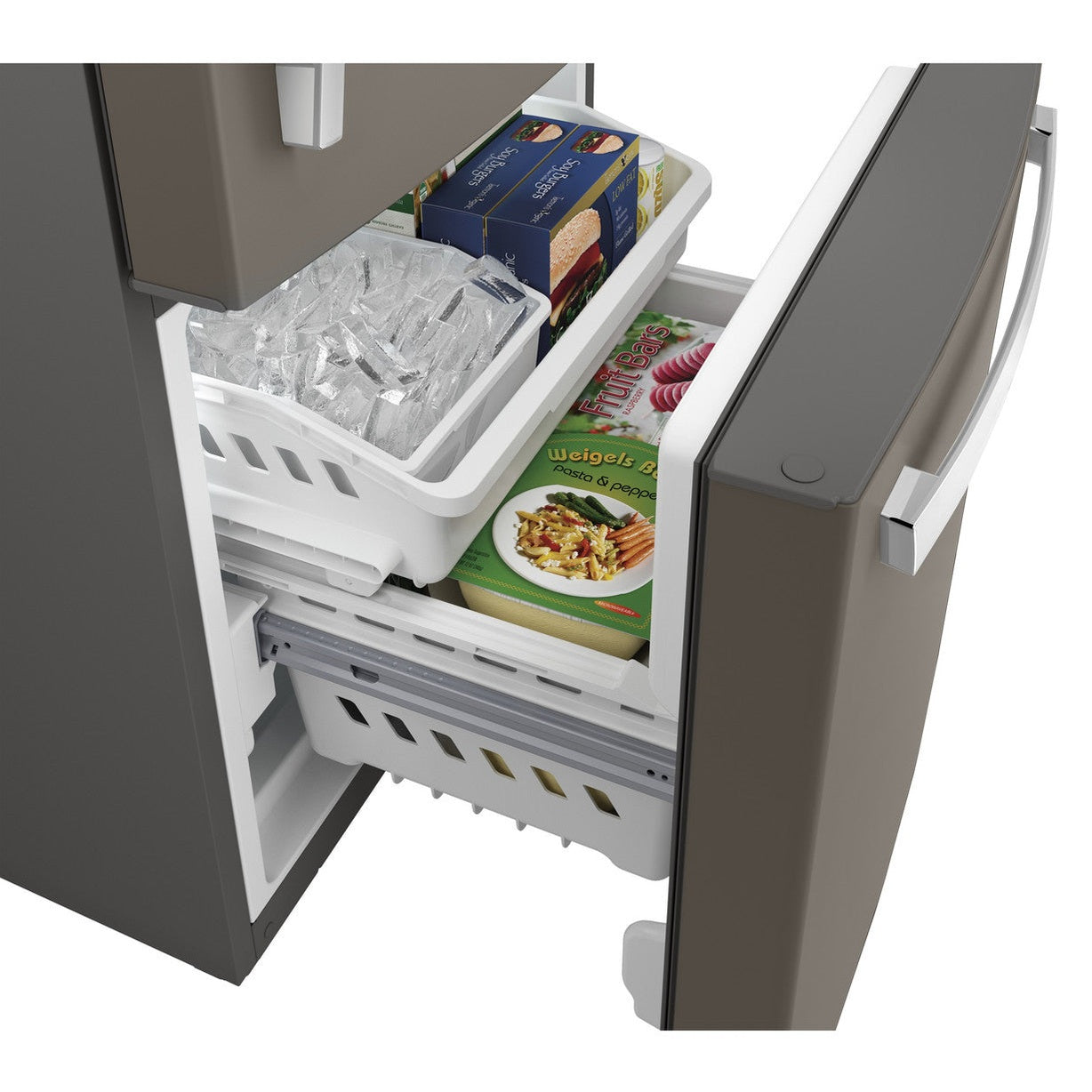 GE GDE21EMKES 30" Bottom-Freezer Refrigerator 21 Cu. Ft. – Fingerprint Resistant Slate