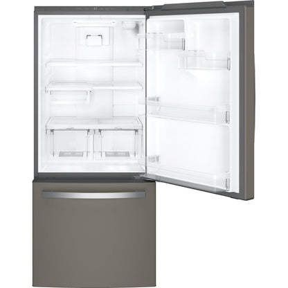 GE GDE21EMKES 30" Bottom-Freezer Refrigerator 21 Cu. Ft. – Fingerprint Resistant Slate