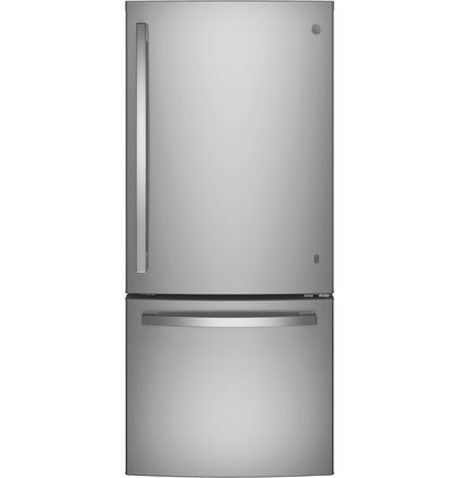 GE GDE21EYKFS 30" Bottom-Freezer Refrigerator 21 Cu. Ft. – Fingerprint Resistant Stainless Steel