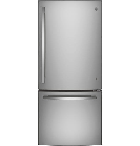 GE GDE21EYKFS 30" Bottom-Freezer Refrigerator 21 Cu. Ft. – Fingerprint Resistant Stainless Steel