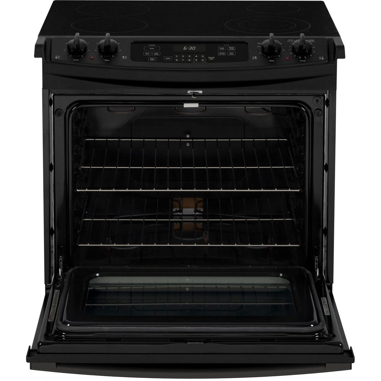 GE JD630DTBB 30" Drop-In Electric Range 4.4 Cu. Ft. – Black