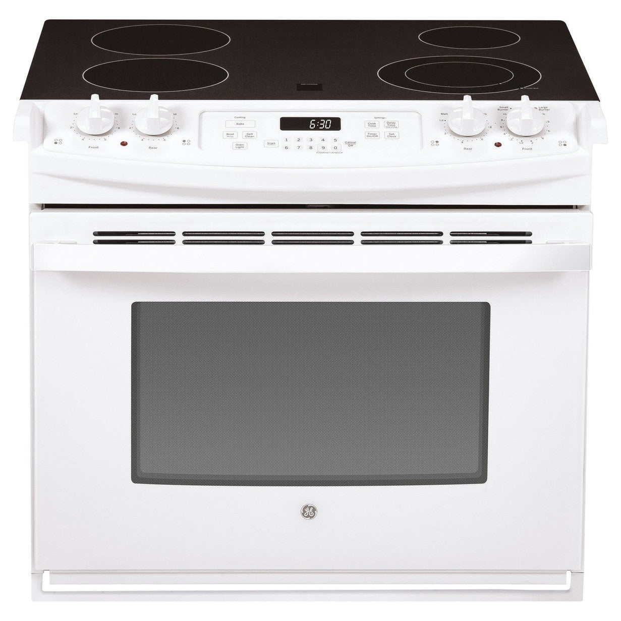GE JD630DTWW 30" Drop-In Electric Range 4.4 Cu. Ft. – White