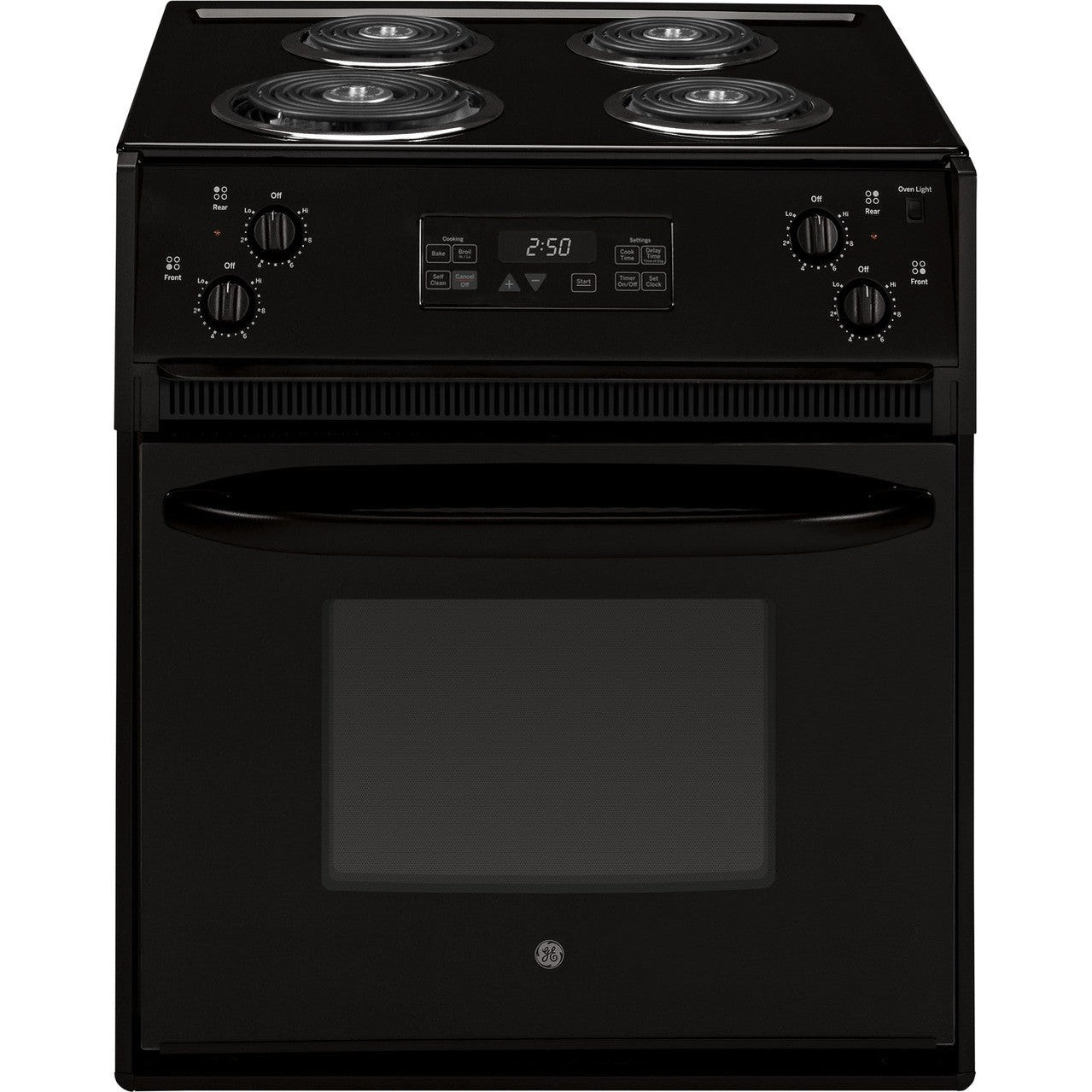 GE JM250DTBB 27" Drop-In Electric Range 3.0 Cu. Ft. – Black