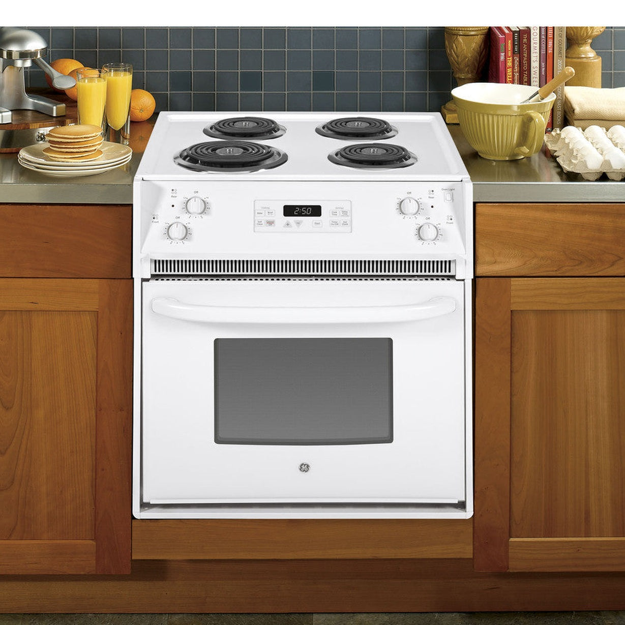 GE JM250DTWW 27" Drop-In Electric Range 3.0 Cu. Ft. – White