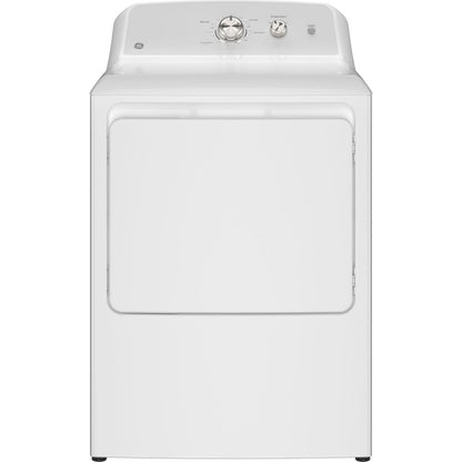 GE 7.2 cu. ft. GTD38EASWWS Capacity Electric Dryer with Up To 120 ft. Venting and Reversible Door