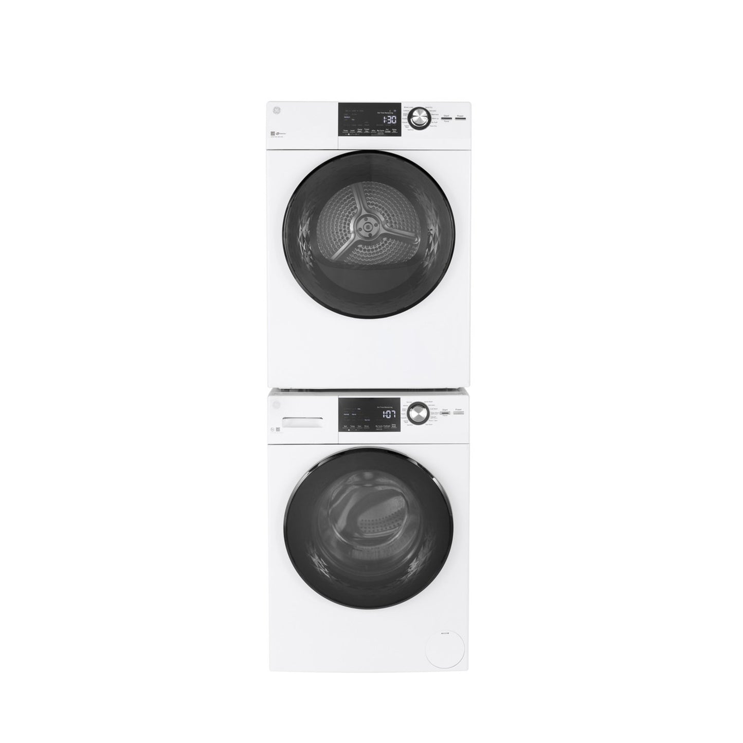 GE ENERGY STAR® GFT14ESSMWW 24" 4.1 Cu. Ft. Front Load Ventless Condenser Electric Dryer with Stainless Steel Basket
