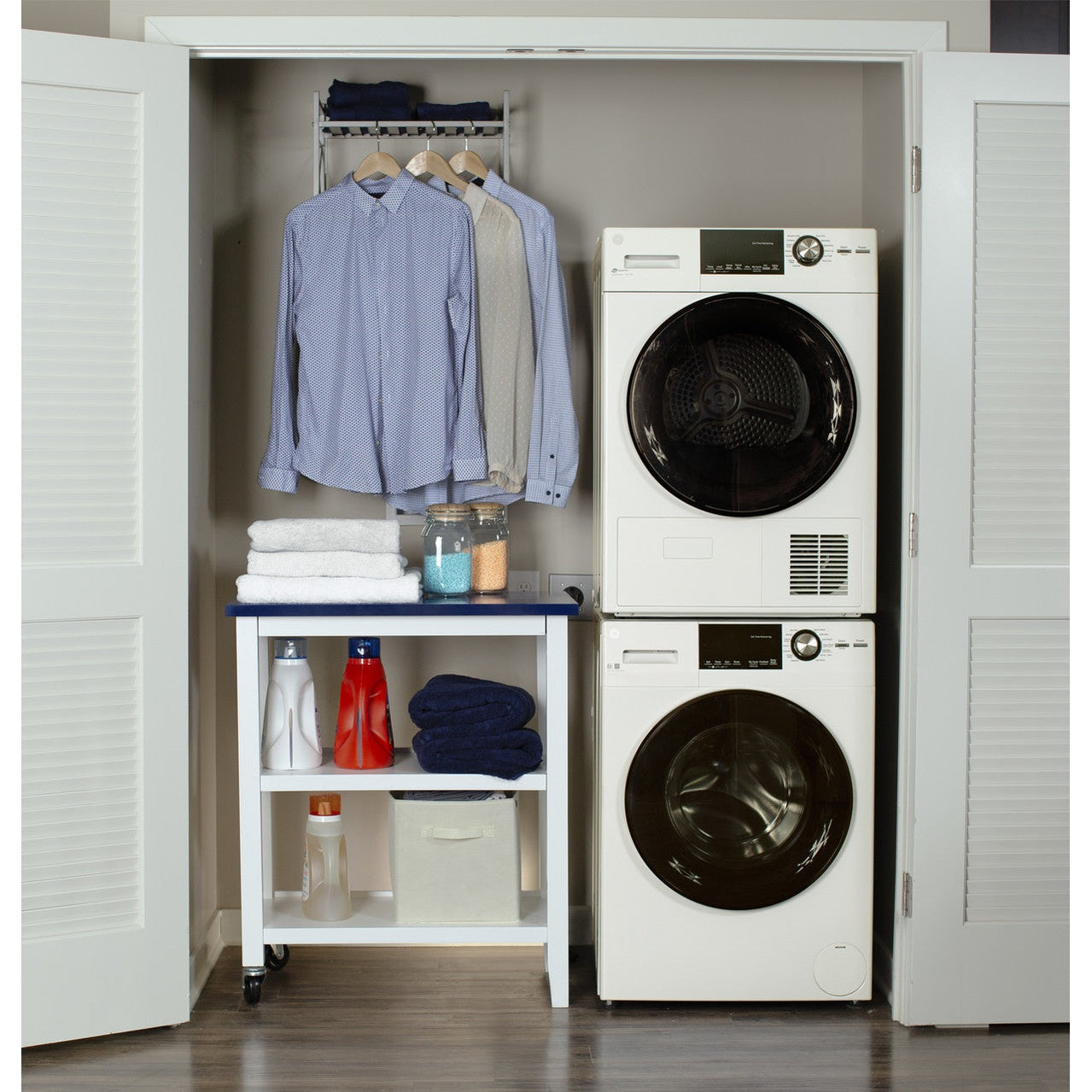 GE®  GFW148SSMWW ENERGY STAR® 24" 2.4 Cu. Ft. Compact Front Load Washer with Steam
