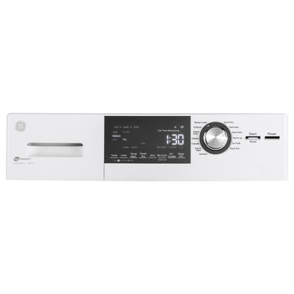 GE ENERGY STAR® GFT14ESSMWW 24" 4.1 Cu. Ft. Front Load Ventless Condenser Electric Dryer with Stainless Steel Basket