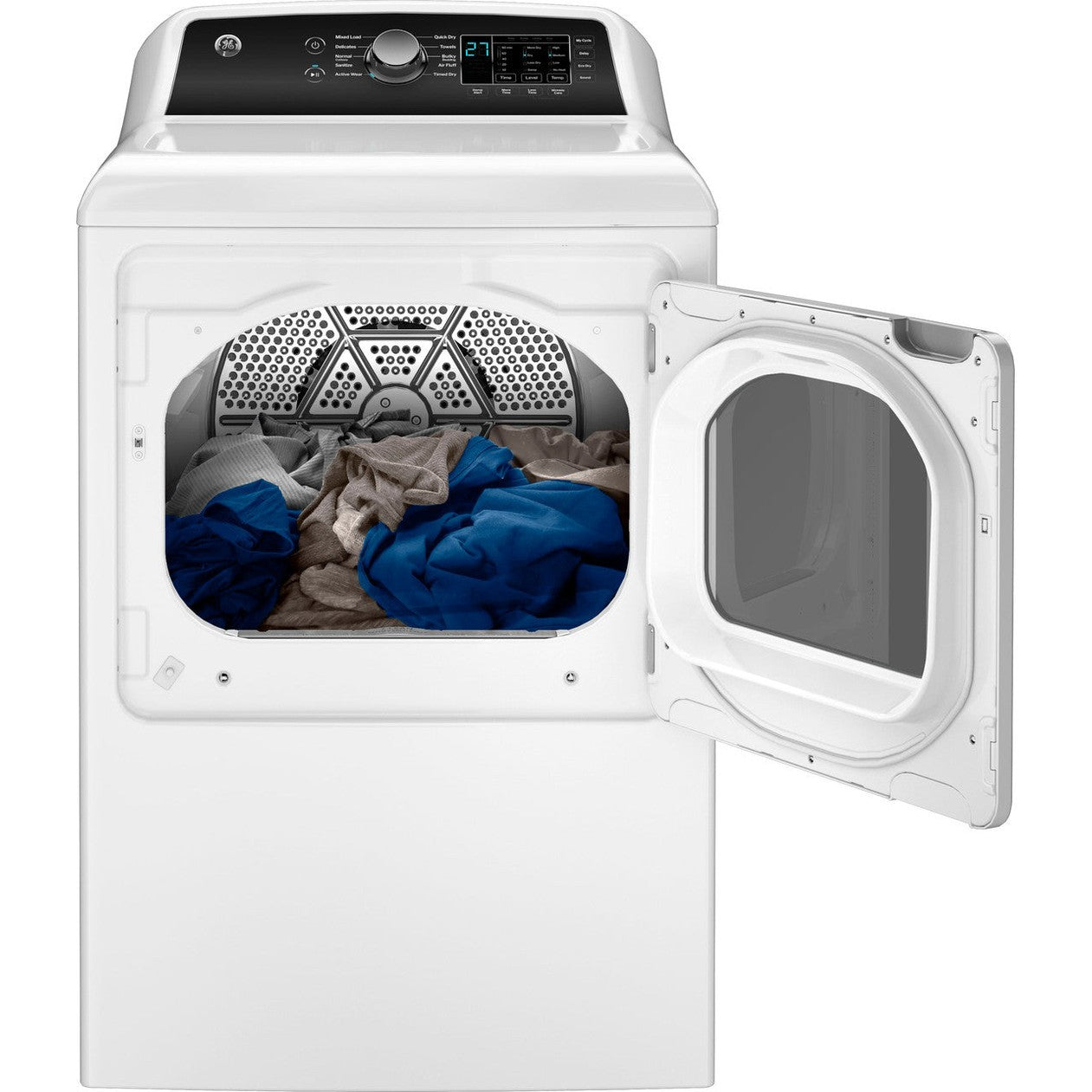 GE GTD58EBSVWS 7.4 cu. ft. Electric Dryer with Sensor Dry