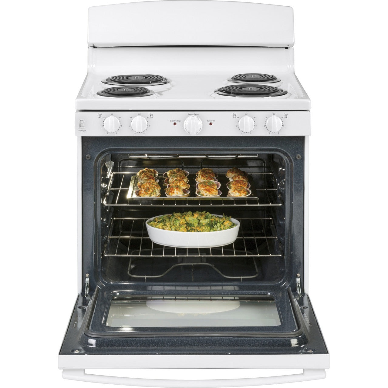 GE JBS460DMWW 30" ADA Free-Standing Electric Coil Range