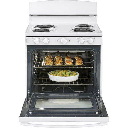 GE JBS460DMWW 30" ADA Free-Standing Electric Coil Range