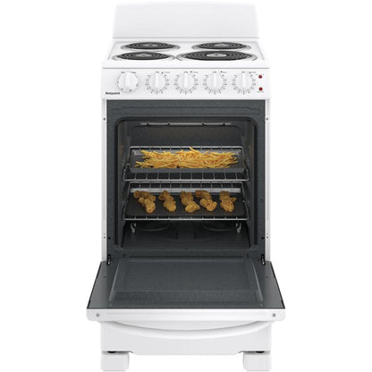 Hotpoint 20" Free-Standing Electric Range – RAS200DMWW