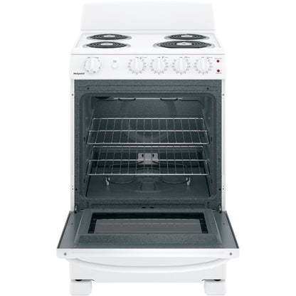 Hotpoint 24" Free-Standing Electric Range – RAS240DMWW