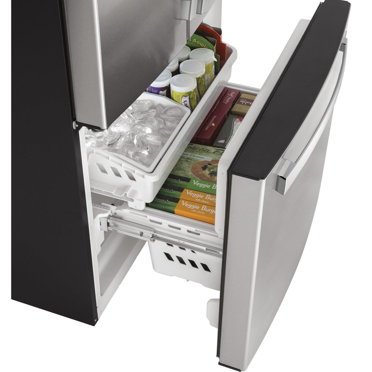 GE GWE19JYLFS 33-inch Counter-Depth French Door Refrigerator