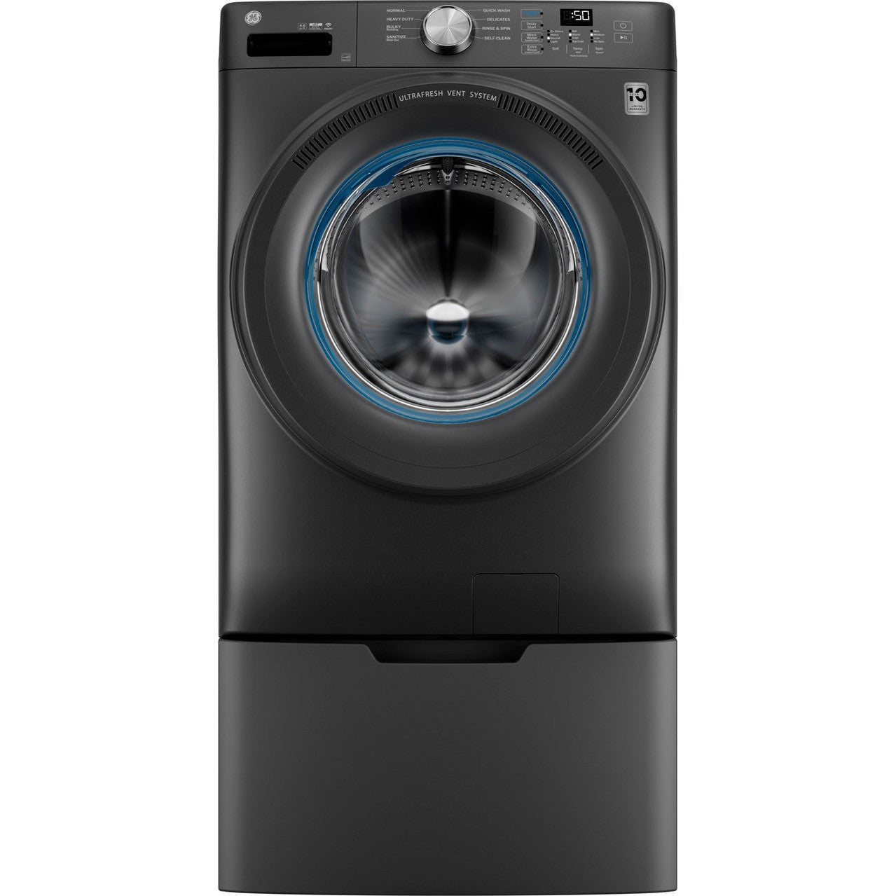 GE GFW350SPYDS 4.6 cu. ft. Front Load Washer with steam
