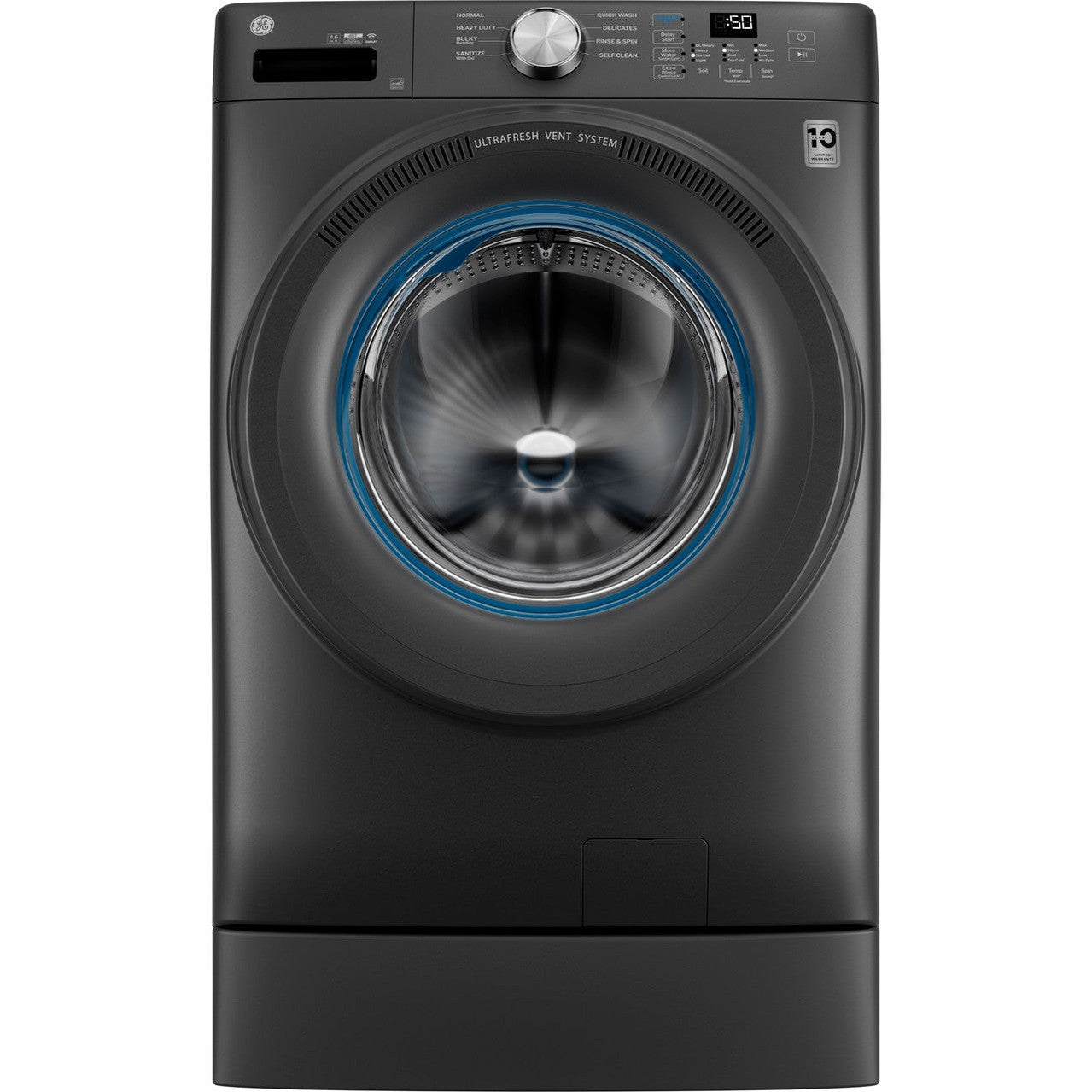 GE GFW350SPYDS 4.6 cu. ft. Front Load Washer with steam