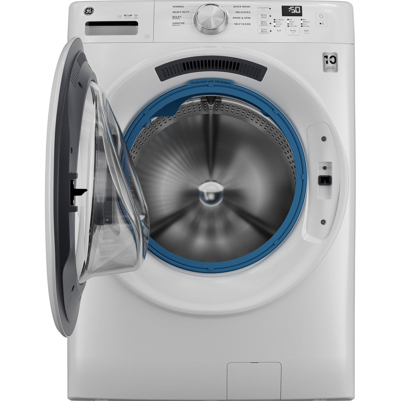 GE GFW350SSYWW 4.6 cu. ft. Front Load Washer with steam