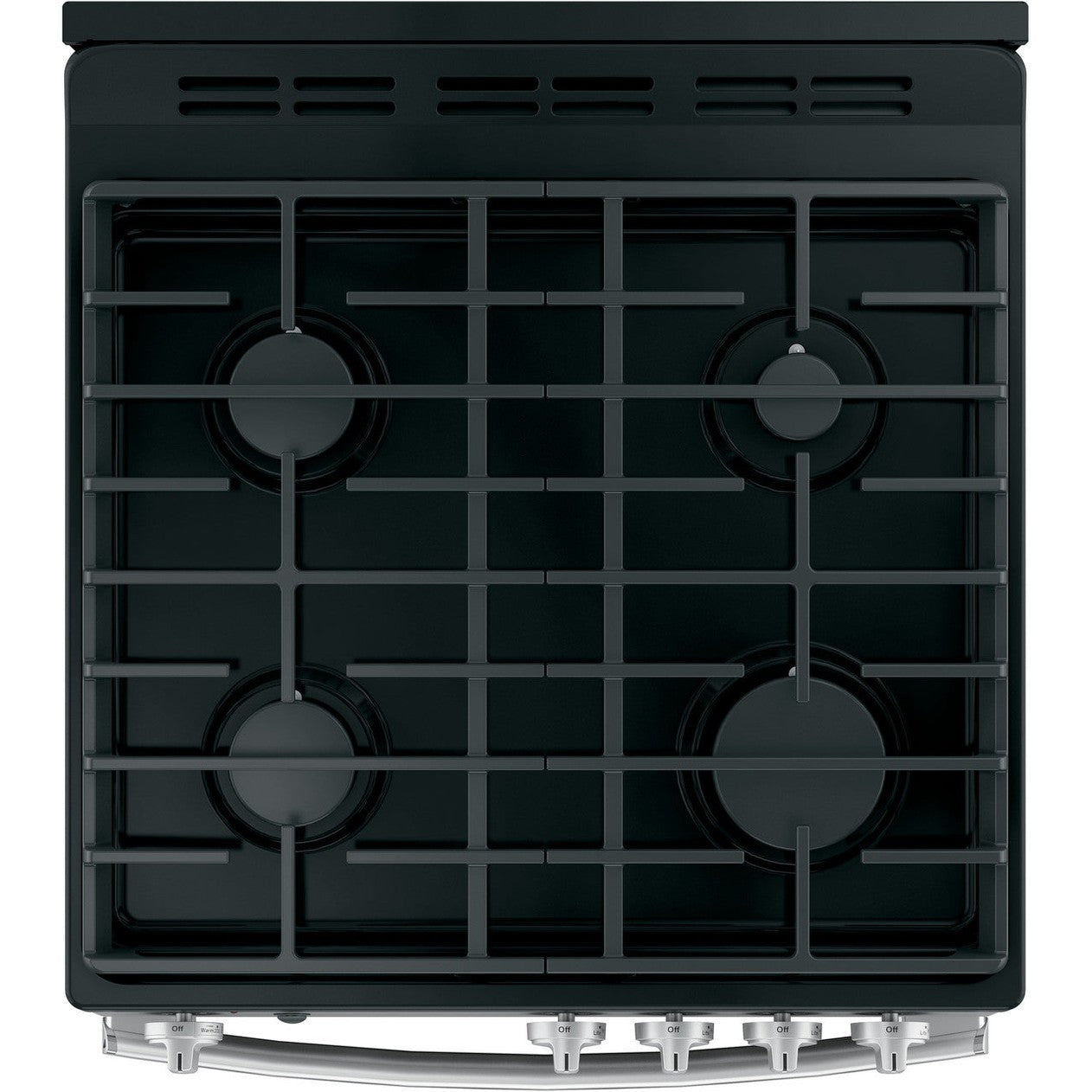GE JGAS640RMSS 24" Free-Standing / Slide-In Front-Control Gas Range with Steam Clean – Stainless Steel