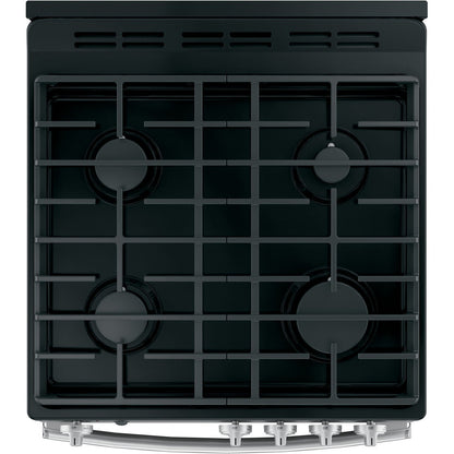 GE JGAS640RMSS 24" Free-Standing / Slide-In Front-Control Gas Range with Steam Clean – Stainless Steel