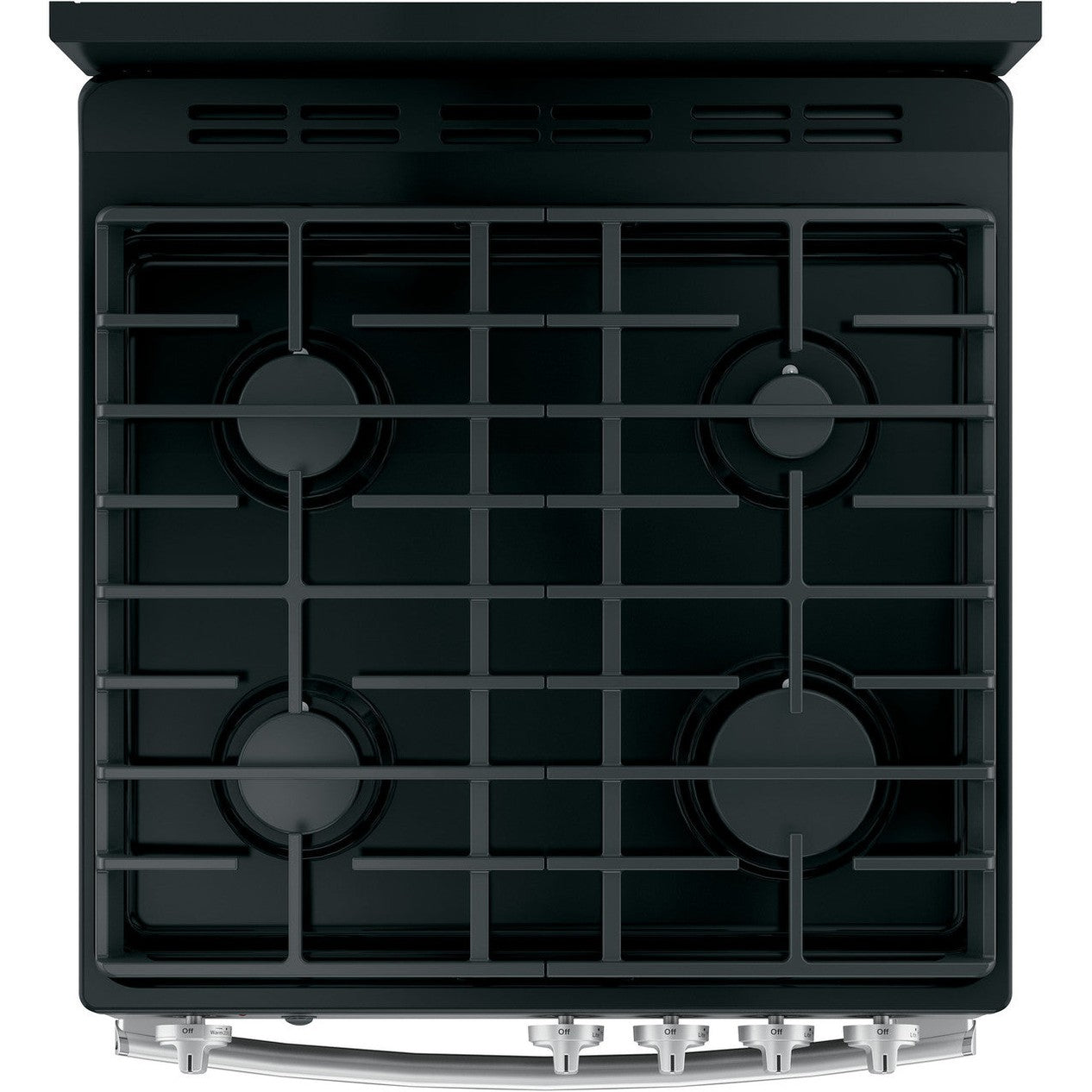 GE JGAS640RMSS 24" Free-Standing / Slide-In Front-Control Gas Range with Steam Clean – Stainless Steel