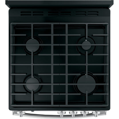 GE JGAS640RMSS 24" Free-Standing / Slide-In Front-Control Gas Range with Steam Clean – Stainless Steel