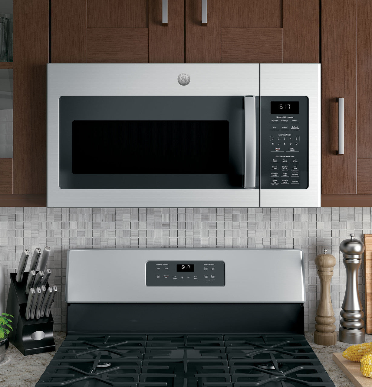 GE JVM6175SKSS 30" Over-the-Range Microwave Oven 1.7 Cu. Ft. – Stainless Steel