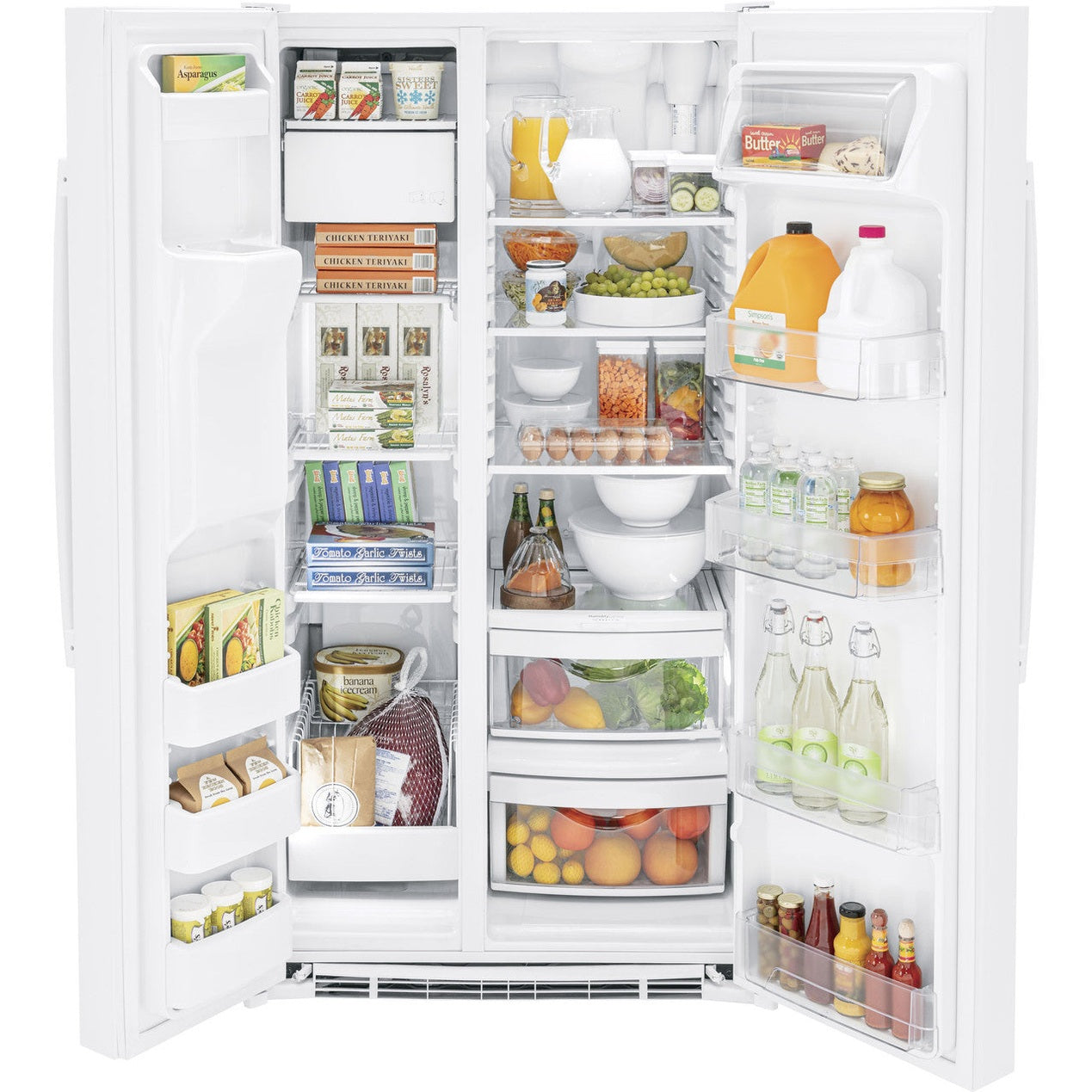 GE GSE25GGPWW 36-inch Side-by-Side Refrigerator ENERGY STAR® Refrigerator
