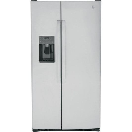 GE GSE25GYPFS 25.3 Cu. Ft. Side-By-Side ENERGY STAR® Refrigerator – Fingerprint-Resistant Stainless Steel