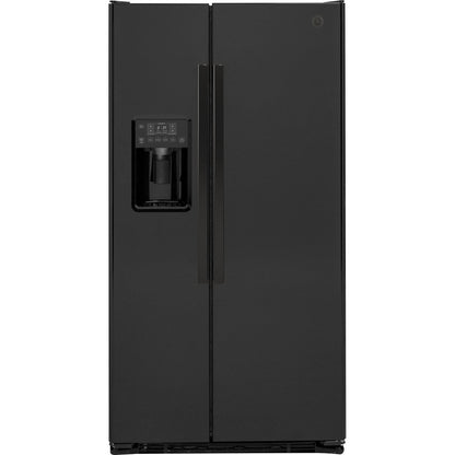 GE GZS22DGJBB 36" Counter-Depth Side-By-Side Refrigerator 21.9 Cu. Ft. – Black