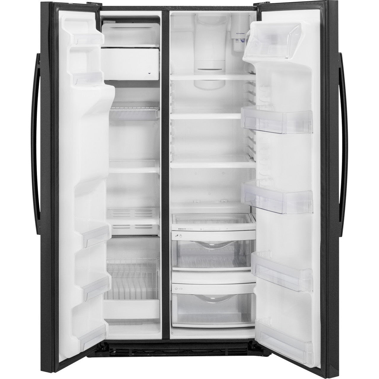 GE GZS22DGJBB 36" Counter-Depth Side-By-Side Refrigerator 21.9 Cu. Ft. – Black