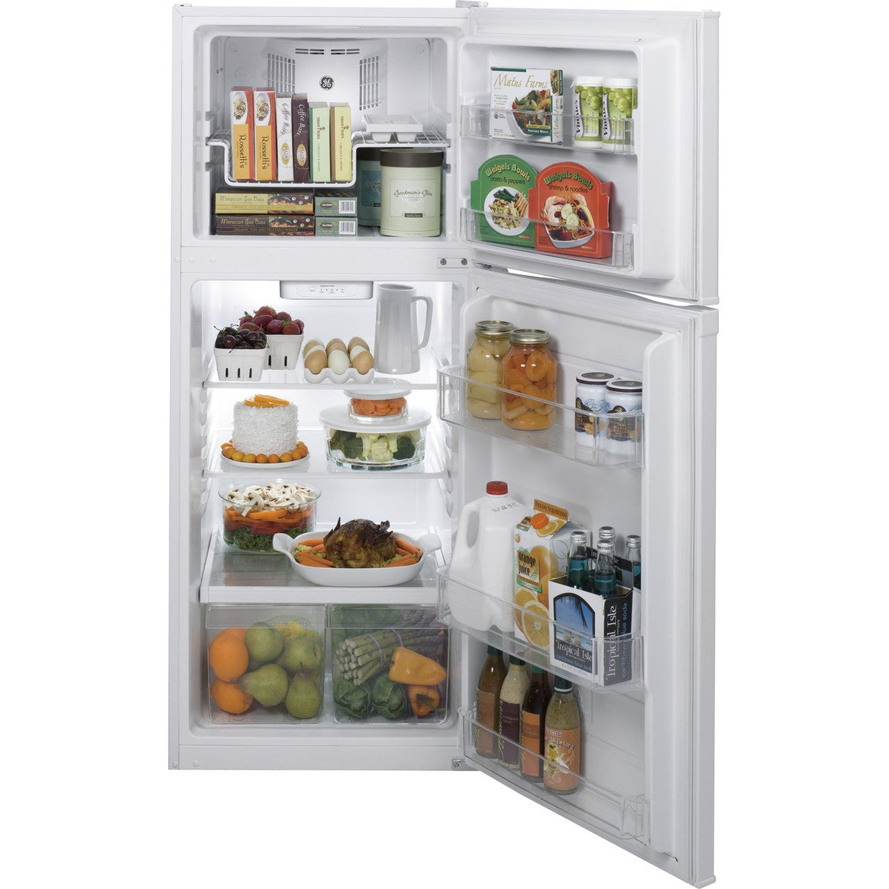 GE GPE12FGKWW 11.6 Cu. Ft. Top-Freezer Refrigerator