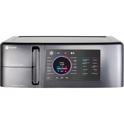 GE Profile PFQ97HSPVGN 28" UltraFast Ventless Washer Dryer Combo 4.8 Cu. Ft. – Jade Green