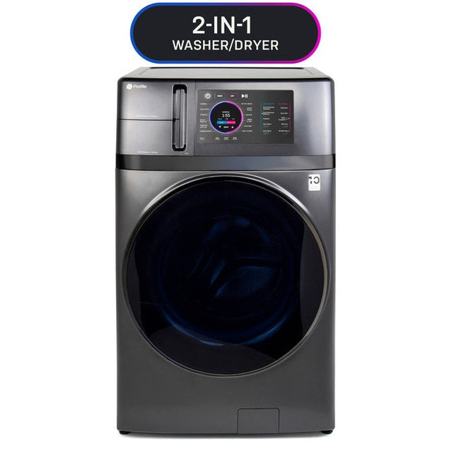 GE Profile PFQ97HSPVDS 28" UltraFast Ventless Washer Dryer Combo 4.8 Cu. Ft. – Carbon Graphite