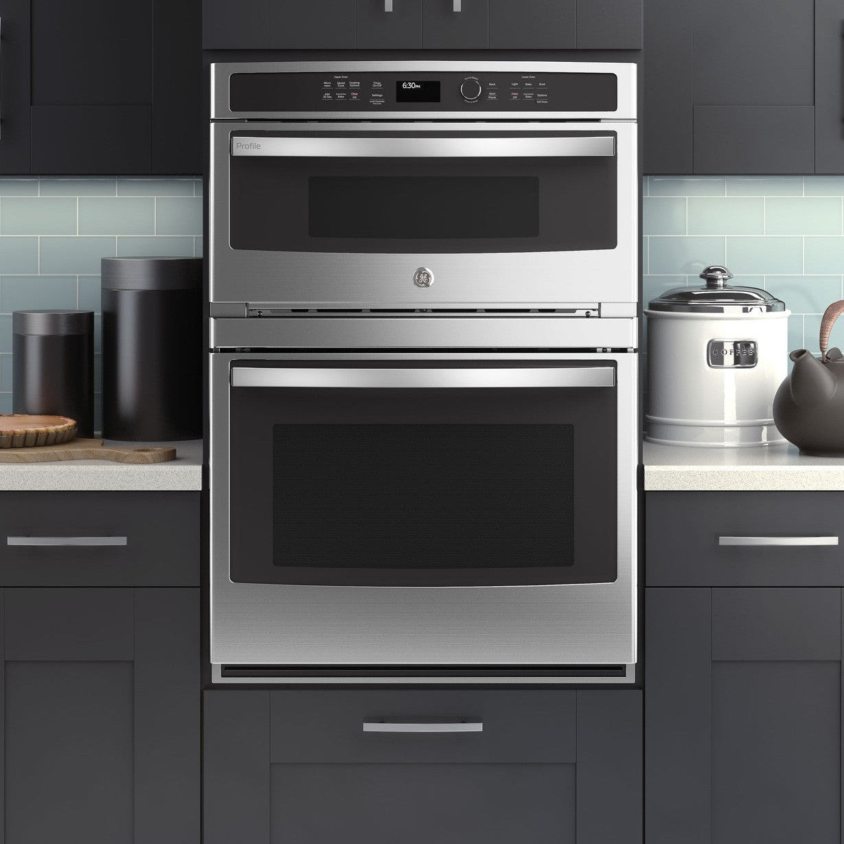 GE Profile PT9800SHSS 30" Smart Built-In Combination Microwave / Convection Wall Oven