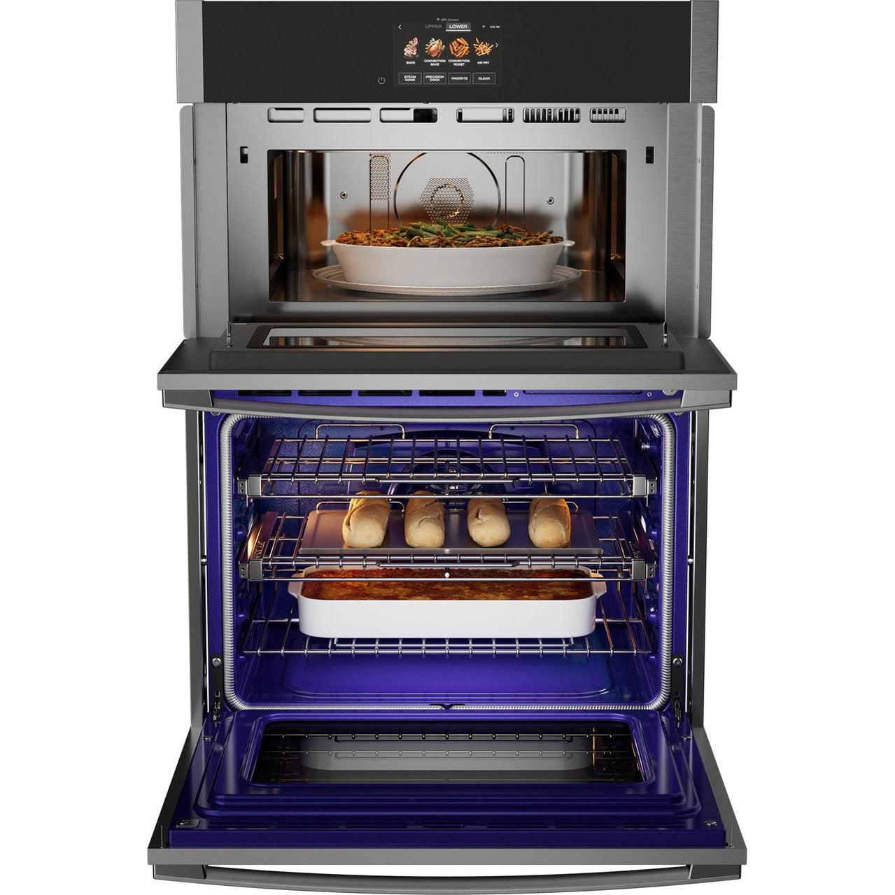 GE Profile PT9900SWSS 30" Smart Built-In Combination Wall Oven