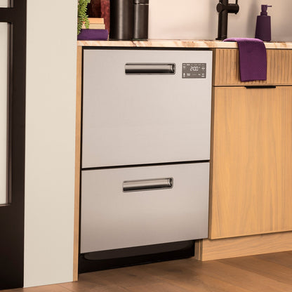 GE Profile PDD415PYYFS 24" Dishwasher Double Drawer – Fingerprint Resistant Stainless Steel
