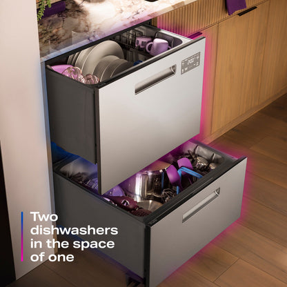 GE Profile PDD415PYYFS 24" Dishwasher Double Drawer – Fingerprint Resistant Stainless Steel