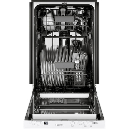 GE Profile PDT145SGLWW 18" ADA Compliant Built-In Dishwasher with Sanitize Cycle – White