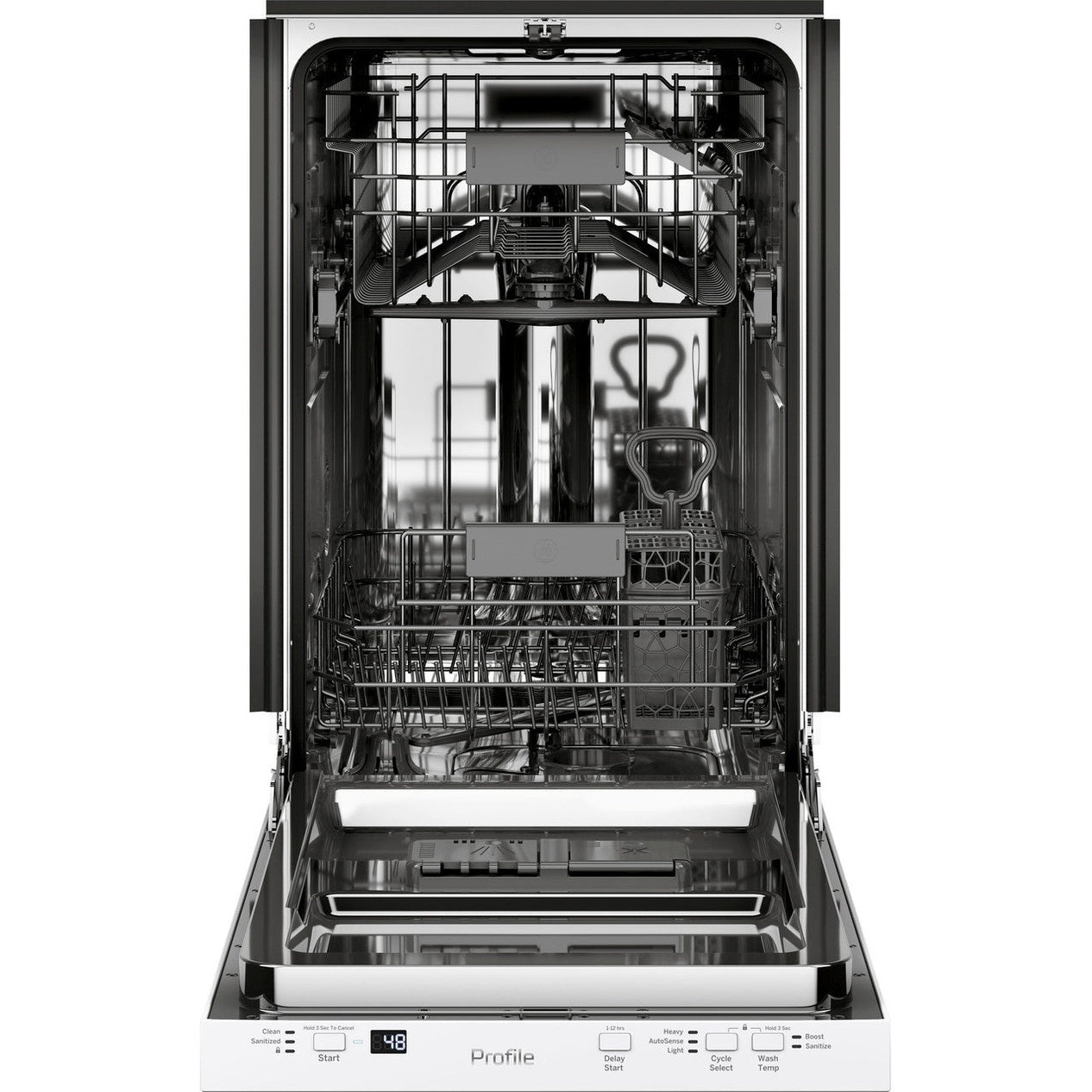 GE Profile PDT145SGLWW 18" ADA Compliant Built-In Dishwasher with Sanitize Cycle – White