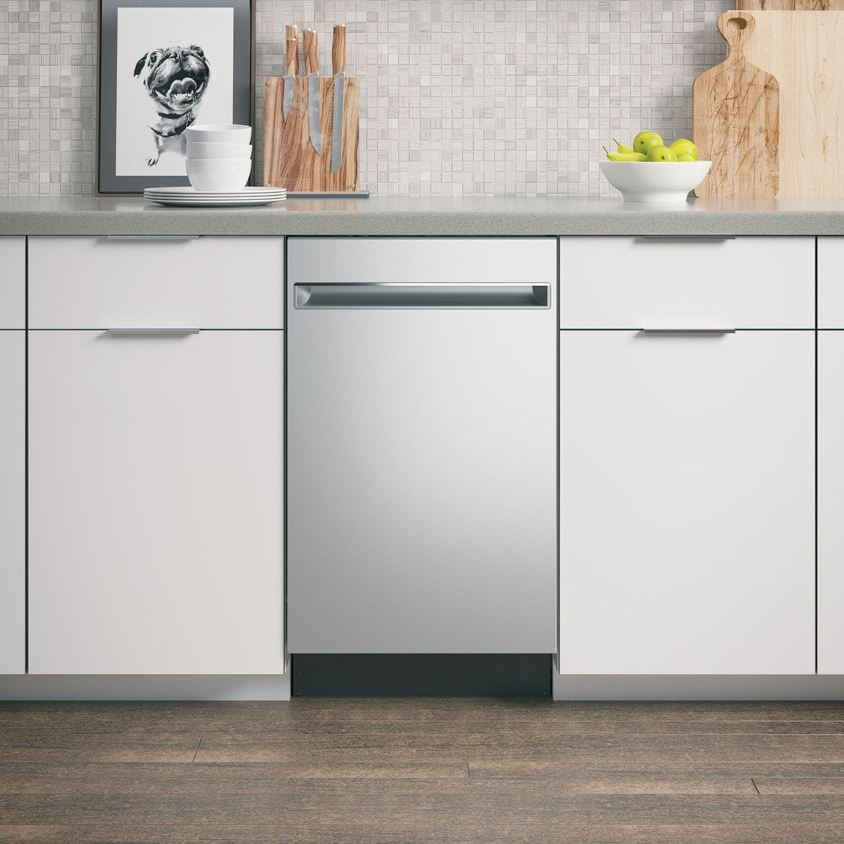 GE Profile PDT145SSLSS 18" ADA Compliant Built-In Dishwasher with Sanitize Cycle – Stainless Steel