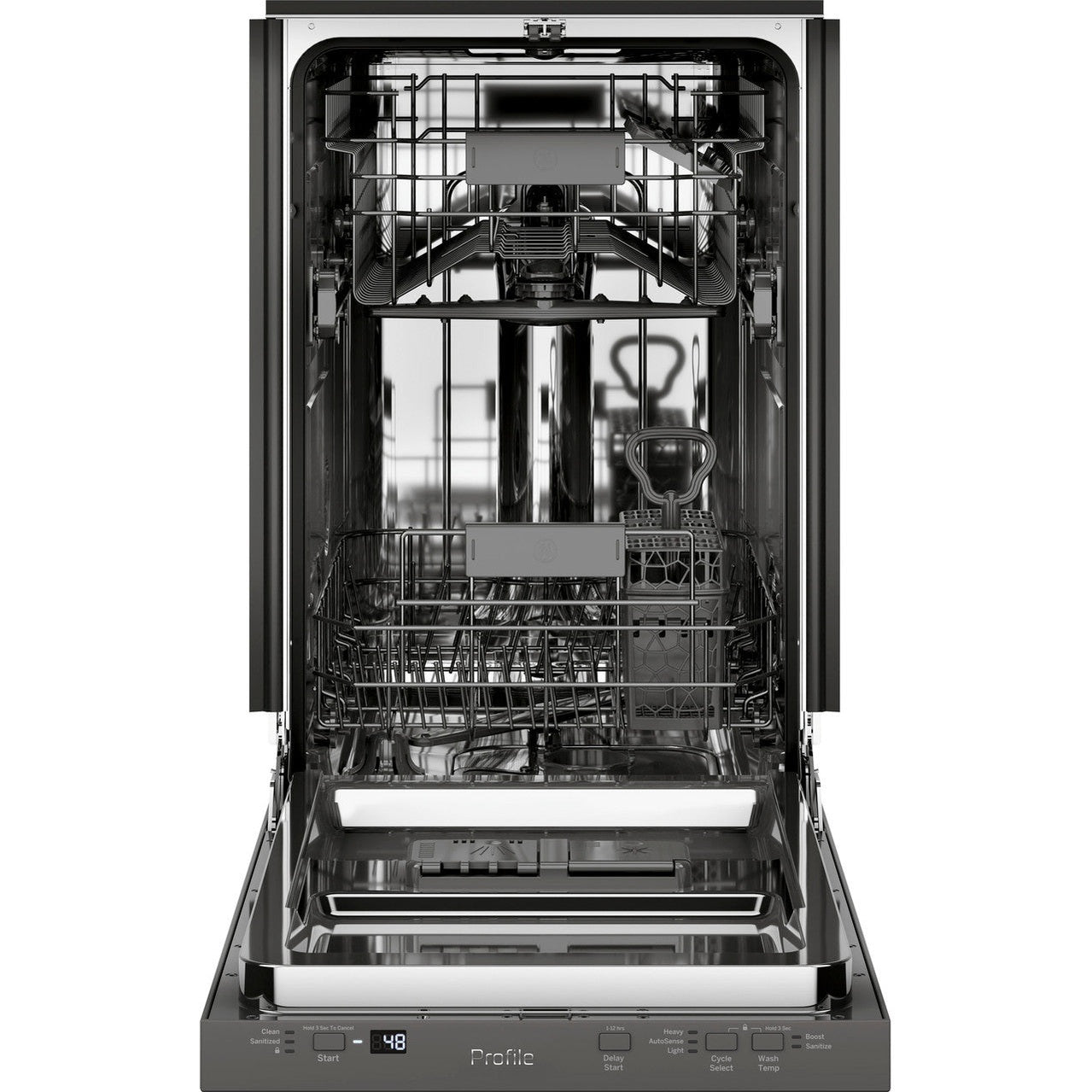 GE Profile PDT145SSLSS 18" ADA Compliant Built-In Dishwasher with Sanitize Cycle – Stainless Steel