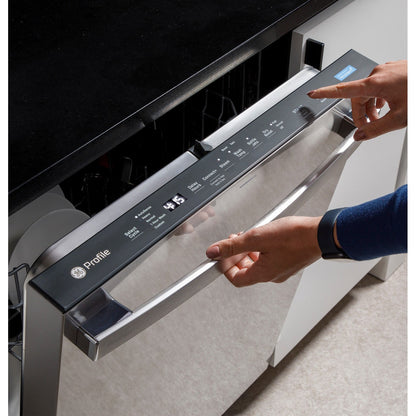 GE Profile PDT795SBVTS 24" Smart UltraFresh System Dishwasher with Microban® – Fingerprint Resistant Black Stainless Steel
